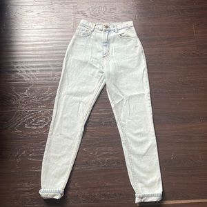 Los Angeles apparel thick high waisted denim jeans